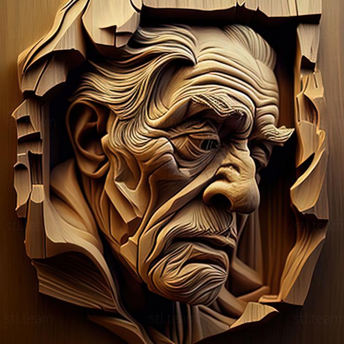 3D модель Річард Артшвагер, американський художник (STL)